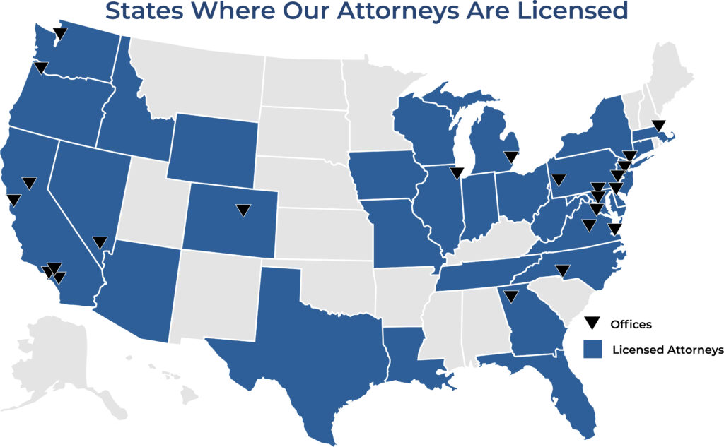 U.S. Map of O'Hagan Meyer Offices